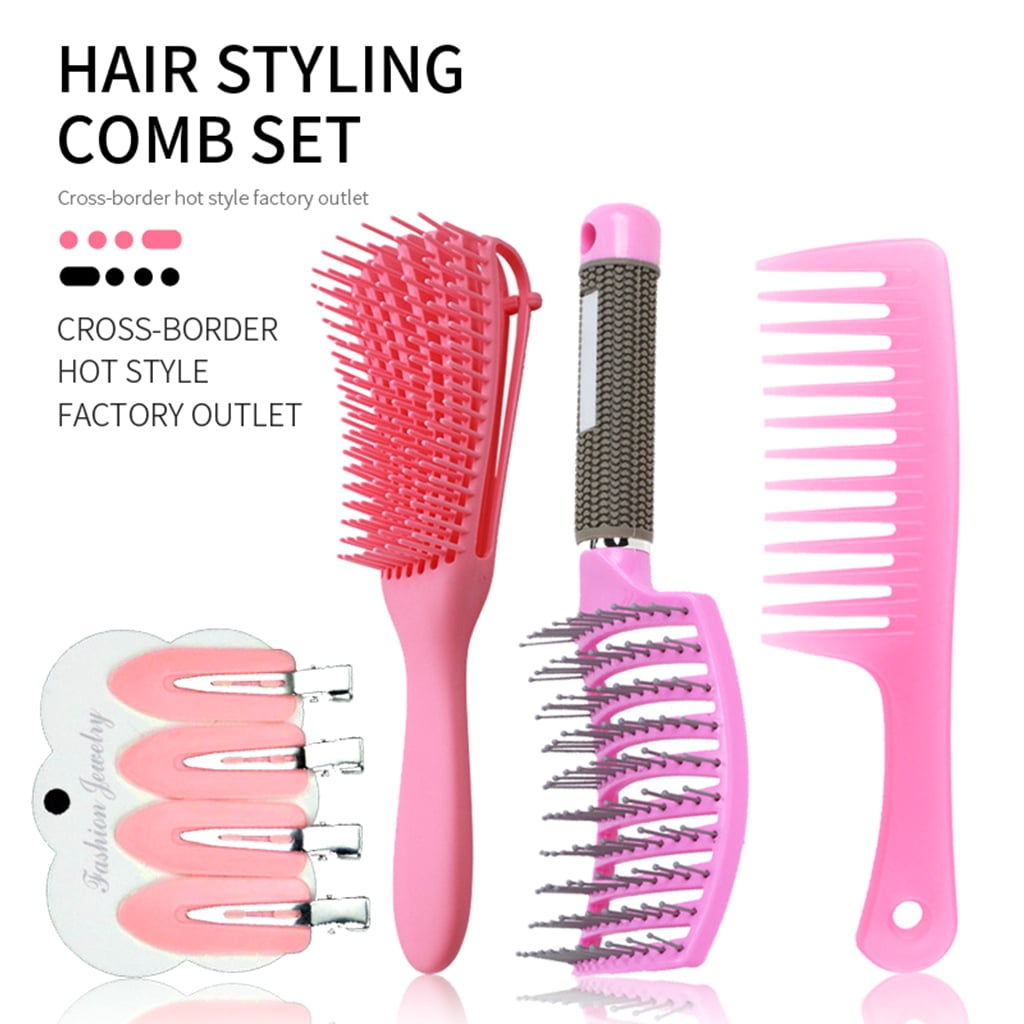 CANKER Hair Styling Comb Set 7 Pcs Include 3 Combs and 4 Hairpins Suitable  for Men and Women Professional Salon Hair Clips Set 