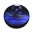 thumbnail image 3 of Balery Steel Skulltire Cover Waterproof Dust-Proof, Universal Spare Wheel Tire Cover For Trailer, Rv, Suv Truck And Vehicle Camper Accessories-14 Inch, 3 of 9