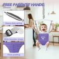 thumbnail image 3 of G TALECO GEAR 2 in 1 Foldable Toddler Swing and Baby Jumper, Baby Bouncer Jumper, Swing Set for Backyard, Easy to Install & Store, Purple, 3 of 9