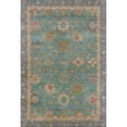 thumbnail image 2 of Addison Rugs Mayfield Premium Machine Washable Traditional Global Teal Rectangle Rug, 10' X 14' Machine Washable Traditional Global Teal Oversized Sherpa Throw Blanket, 2 of 6