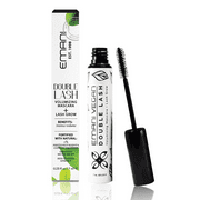 Emani Double Lash Volumizing Mascara   Lash Growth Serum - Non-Clumping & Smudge-Free, Safe for Sensitive Eyes - 0.23 Fl Oz, Granite