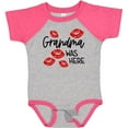 thumbnail image 3 of Inktastic Grandma Was Here Red Kisses Boys or Girls Baby Bodysuit, 3 of 5