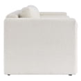 thumbnail image 3 of Loveseat Sofa Couch, Ivory White, Fabric, Living Kitchen Cafe Bistro Hospitality Restaurant, Modern Contemporary HB34799, 3 of 9
