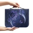 thumbnail image 2 of HELLHERO Night Rose Moon Bible Cover with Protective Lightweight Church Bible Bag for Outdoor Bible Study, PU Leather Bible Covers for Christian Prayer, 2 of 12