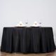 thumbnail image 1 of Mantel BalsaCircle de Halloween, redondo, lavable, decorativo, de poliéster, color liso, negro, de 132", 1 of 6