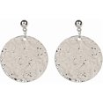 thumbnail image 1 of UBIUO Hammered Round Disc Dangle Earrings Polished Circle Drop Earrings for Women Girls Jewelry Silver -, 1 of 4