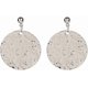 thumbnail image 1 of UBIUO Hammered Round Disc Dangle Earrings Polished Circle Drop Earrings for Women Girls Jewelry Silver -, 1 of 4