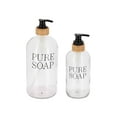 thumbnail image 4 of Glass and Bamboo Soap Dispenser PURE SOAP 34 FL OZ, 4 of 5