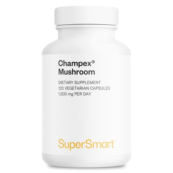 SuperSmart - Champex 1500 mg per Day - Deodorizing Supplement - Agaricus Bisporus | Non-GMO & Gluten Free - 120 Vegetarian Capsules