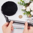 thumbnail image 3 of 10Yds Organza Ruffled Pleated Lace Fabric Trim Ribbon 1 inch/25mm Black Double Satin Elastic Stretch Lace Edge Trimmings Gathered Ruffle Fringe Appliques Patches for Dress Wedding Collars, 3 of 9