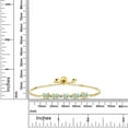 thumbnail image 5 of Gem Stone King 3.01 Ct Mercury Mist Mystic Topaz White Diamond 18K Yellow Gold Plated Silver Tennis Bracelet for Women, 5 of 5