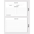 thumbnail image 3 of Inkdotpot 4x6 Inch Recipe Cards (Set of 50) , Thick Double Sided Premium Card Stock- Modern Style White Recipe Notecards for Weddings- Bridal- Baby Shower - Classic White Theme, 3 of 6