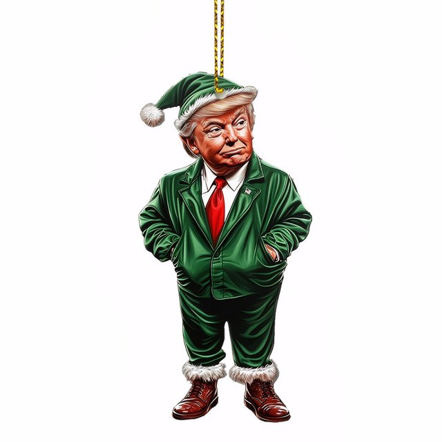 Adorno Donald Trump Hanging Ornament Acrílico para Autos Mirror