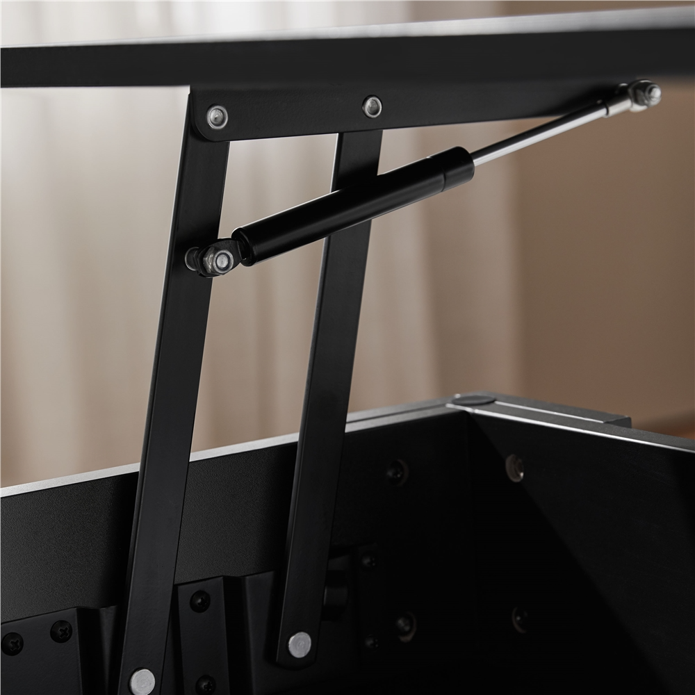 Yaheetech 39-Inch Lift Top Coffee Table with Storage, Black photo 7