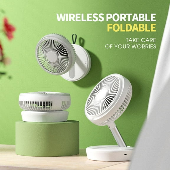 Outdoor charging fan light, household portable fan, portable fan, camping fan light, household small electric fan white