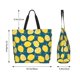 thumbnail image 5 of Balery Lemon Bolsa Tote Estilo Estético con Cremalleras, Bolsa de Hombro, Bolsa de Compras Grande y Plegable, 5 of 8