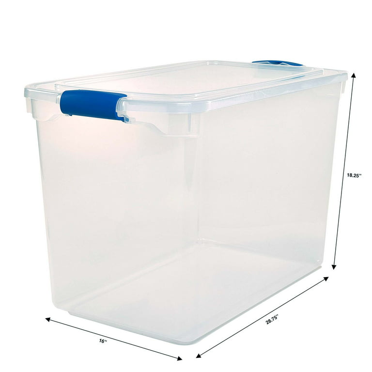 OEMVALATY Storage Cabinet 28 Qt. Storage Containers, Plastic Shelves  Organizer, Folding Storage Box, Collapsible Totes For Storage,Clear Storage  Bins