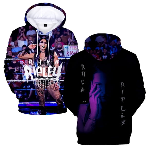 Rhea Ripley Merch Unisex Hoodie Long Sleeve Unisex Pullover Clothing Oversized Outdoor Kids Sweatshirt
