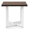 thumbnail image 3 of Furniture of America Krestian Contemporary Wood End Table in Oak and White, 3 of 6