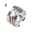 thumbnail image 2 of Spinner Heart Ring,Self Love Spinner Heart Ring,Anxiety Relief Ring,Love Ring for Women Gift, 2 of 11