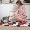 thumbnail image 3 of Pioneer Flower Floral Print Pattern Kitchen Rugs Sets Of 2,Anti Fatigue Kitchen Mat Rugs Non Slip Washable,Decorative Kitchen Floor Mats for Kitchen,Sink,Laundry,17"x30"+17"x47", 3 of 7