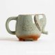 thumbnail image 3 of Taza de té de cerámica con forma de elefante de 15 oz, color verde Lucky_B, 3 of 4