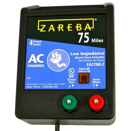 Zareba 75-Mile AC Low Impedance Electric Fence (Best Electric Fence Charger For Cattle)