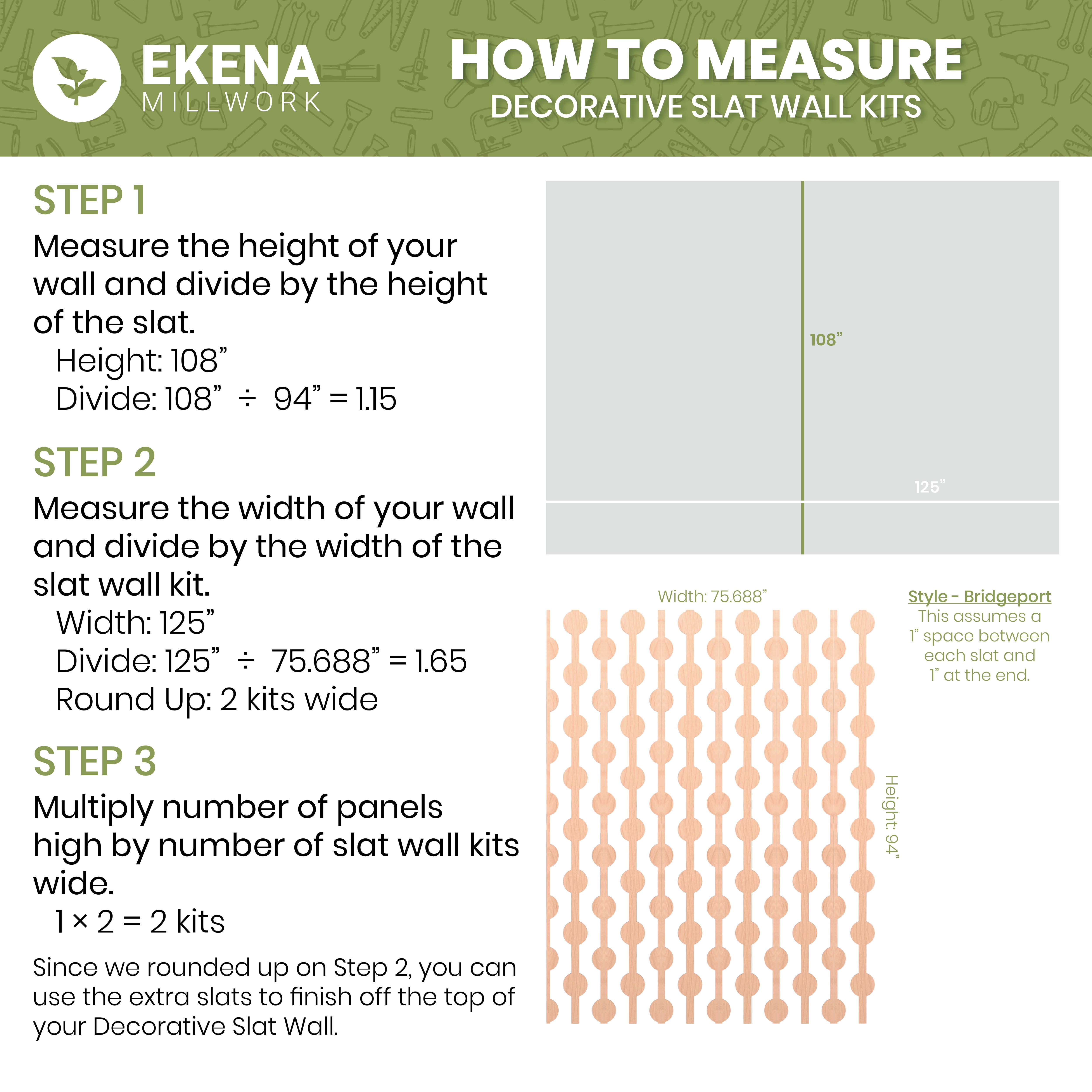 Ekena Millwork 94"H x 1/8"T Midland Adjustable Acrylic Decorative Slat Wall Panel Kit, Silver Mirror (contains 29 Slats + 1 Straight Edge Starter Slat)