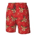 thumbnail image 4 of Salouo Christmas With Cute Deer Pattern Swim Trunks for Men,Men's Hawaiian Bathing Suit Swimsuits Quick Dry Swimming Board Shorts Beach Shorts with Pockets-XX-Large, 4 of 6