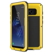 Metal Samsung Galaxy S8 Case (Yellow) Heavy Duty Military Grade Shockproof and Scratch Resistant Protection, Rugged Outdoor Travel