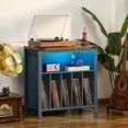 thumbnail image 6 of Joaxswe Record Player Stand, Mid Century Modern Record Storage Cabinet with Charging Station & USB Ports, Vinyl Storage Holds up to 230 Albums, 6 of 8