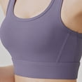 thumbnail image 4 of Womens Sports Bras Breasted Back Running Fitness Yoga High Strength Shock-proof Bra Sports Underwear Comfortable Bras for Women Purple 2XL, 4 of 4