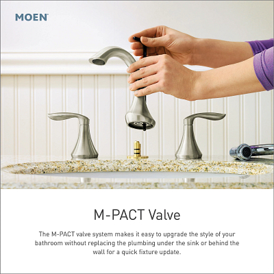 Moen TV6805ORB Dartmoor Two-Handle Widespread Bathroom Sink Faucet in Oil-Rubbed Bronze