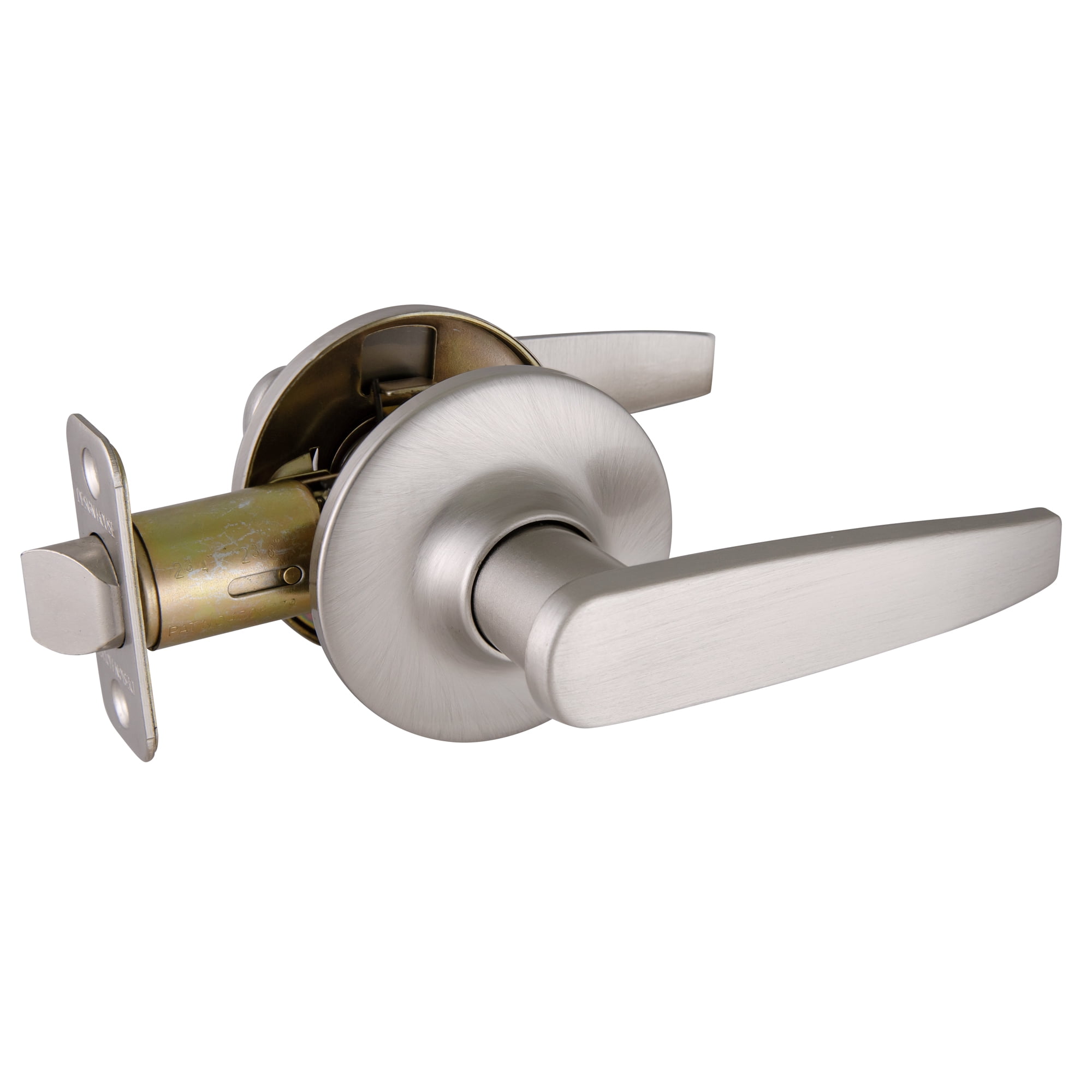 Design House Scroll 2-Wege Türklinke 740399 – Satiniertes Nickel, Für Brandschutztüren