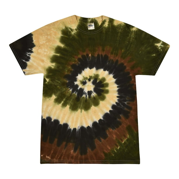 Tie Dyes Men's Tie Dyed Performance Short Sleeve Tshirt H1000Camo