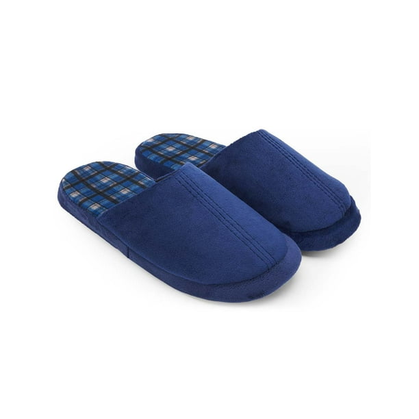Pantufla Azul con Costura Perezozaz Confort