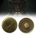 thumbnail image 3 of Brazalete Abierto Con Amuleto Grabado en La Nube Anillo Urdimbre Collar Hecho A Mano Insignia, 3 of 9