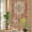 Orange, variant on Rainbow Window Privacy Film, Sage Green Static Cling Window Film PVC, Boho Retro Abstract Floral Ethnic No Glue UV Blocking Glass Covering, Removable Stained Glass Sticker 17.7''x39.3''
