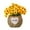 Yellow, variant on Lksixu Artificial Flowers in Basket, Realistic Sunflowers Decoration, No Fade Faux Plant Bouquet with Straw Weaving Basket, Floral Desktop Ornaments Spring Decor for Home Bridal Centerpiece
