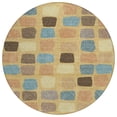 thumbnail image 2 of Addison Rugs Chantille Indoor/Outdoor Transitional Squares Gold Machine Washable Round Rug, 8' x 8', 2 of 8