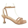 thumbnail image 4 of Tan Strappy Square Toe Asymmetric Heel, 4 of 6