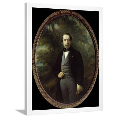 Franz Xaver Winterhalter Portrait - Portrait of Napoleon III by Franz Xaver Winterhalter Framed Print Wall Art