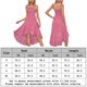 thumbnail image 2 of Vestido de mujer A Line Vestido sin mangas con cuello cuadrado Maxi para cóctel (Rosa L) FLhrweasw Para estrenar, 2 of 7
