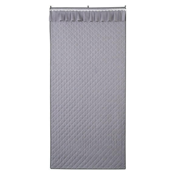 IMossad Thermal Insulated Door Curtain - 39.5x79 Inch, Thickened Fabric, Blocks Cold & Retains Warmth, Windproof & Soundproof, Easy Install with Hook & Loop Strips, Energy