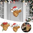 thumbnail image 4 of TIELUTT Cow Head Door Hanging Sign Home Bedroom Door Hanging Sign Cow Head Door Hanging Sign Home Wall Sign Door Sign Home Welcome Door Signs for Home Easter Wall Decorations Wall Pediments, 4 of 8