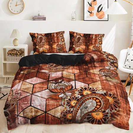 Hosima 3 Piece 3D Digital Printed Duvet Cover Full Size Bedroom Decorative Bedding Set,DEL71-King