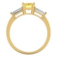 thumbnail image 4 of Clara Pucci 14K Yellow Gold 1.5ct Citrine Three-Stone Ring for Women, 4 of 8