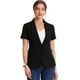 thumbnail image 1 of Chaqueta de traje de oficina con 1 botón y manga corta para mujer Negro L, 1 of 4