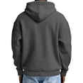 thumbnail image 4 of Men's Hoodies Pullover Waffle Knit Button Hooded Sweatshirts Drawstring Loose Fit Athletic Workout Plain Shirts, 4 of 5