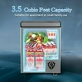 thumbnail image 3 of Ecotronic 3.5 Cu.ft Grey Deep Chest Freezer with Adjustable Temperature, Removable Basket, New, 3 of 6